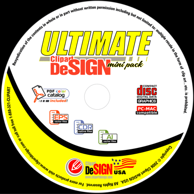 CLIPART DESIGN CD -VINYL CUTTER PLOTTER-VECTOR CLIP ART