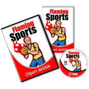 Flaming Sports Clipart